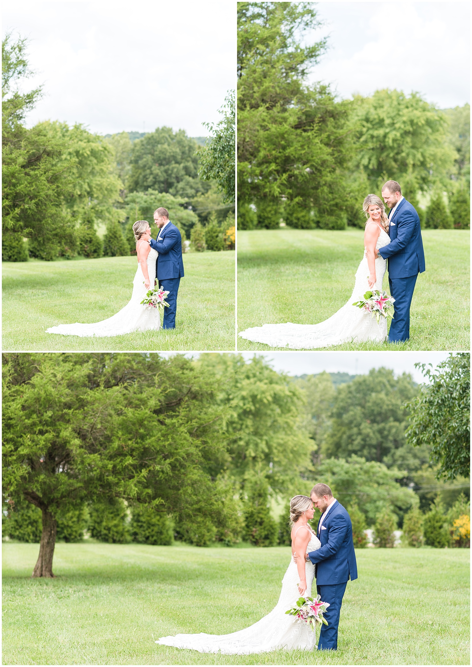 bride and groom portraits at Allenbrooke Farms wedding