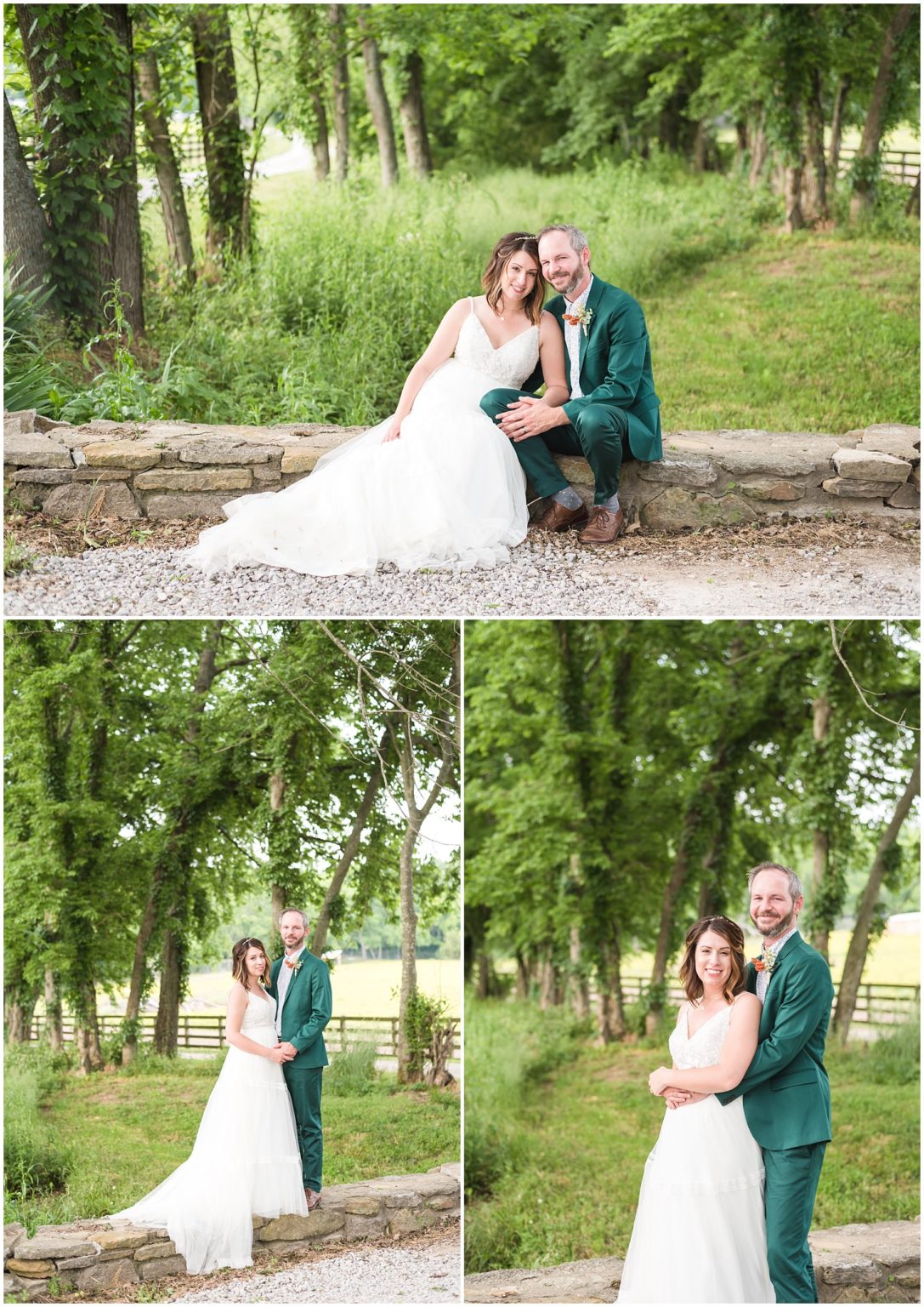 Terracotta Orange and Sage Green Family Farm Wedding in College Grove